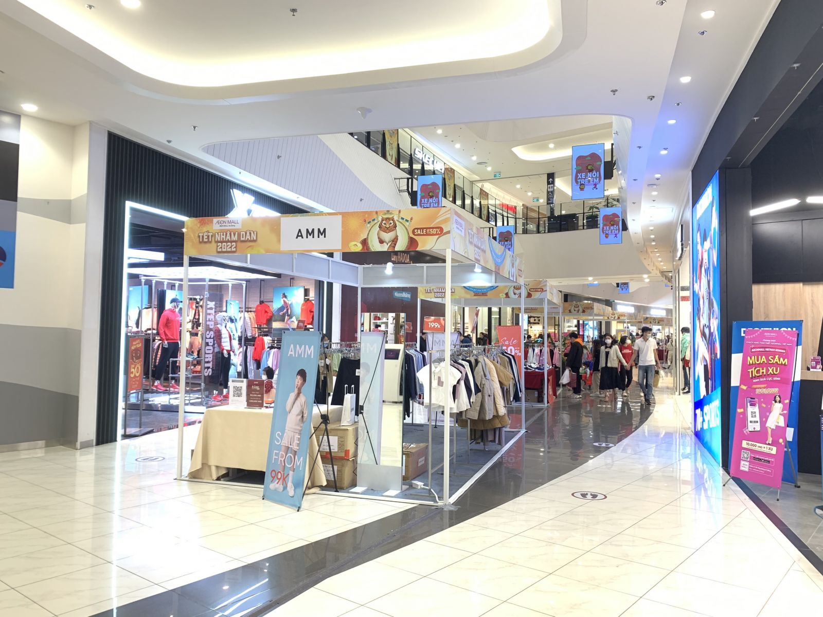 Thi Công Gian Hàng Pop-Up Sale – Chiến Dịch Tết 2022 Aeon Mall Hà Đông