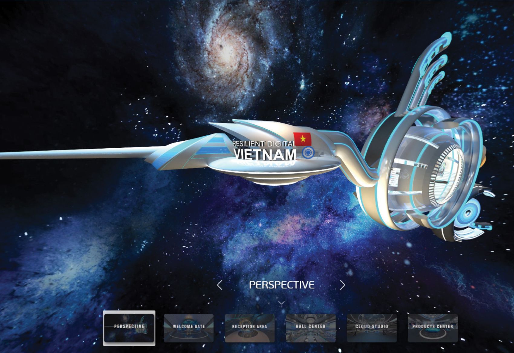 A creatively designed event space featuring multiple interactive zones.