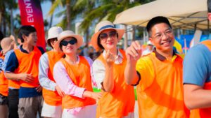 Không khí sôi động của chương trình team building